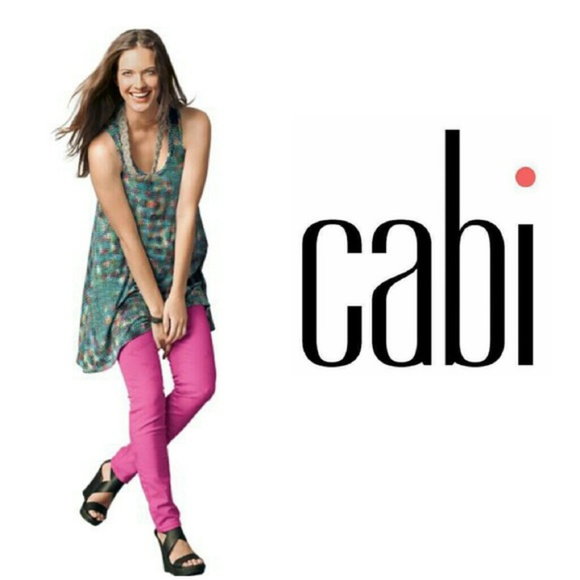 cabi pink jeans